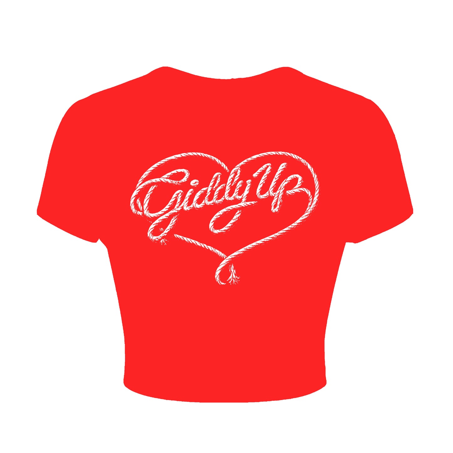 Giddy Up Logo Crop Top